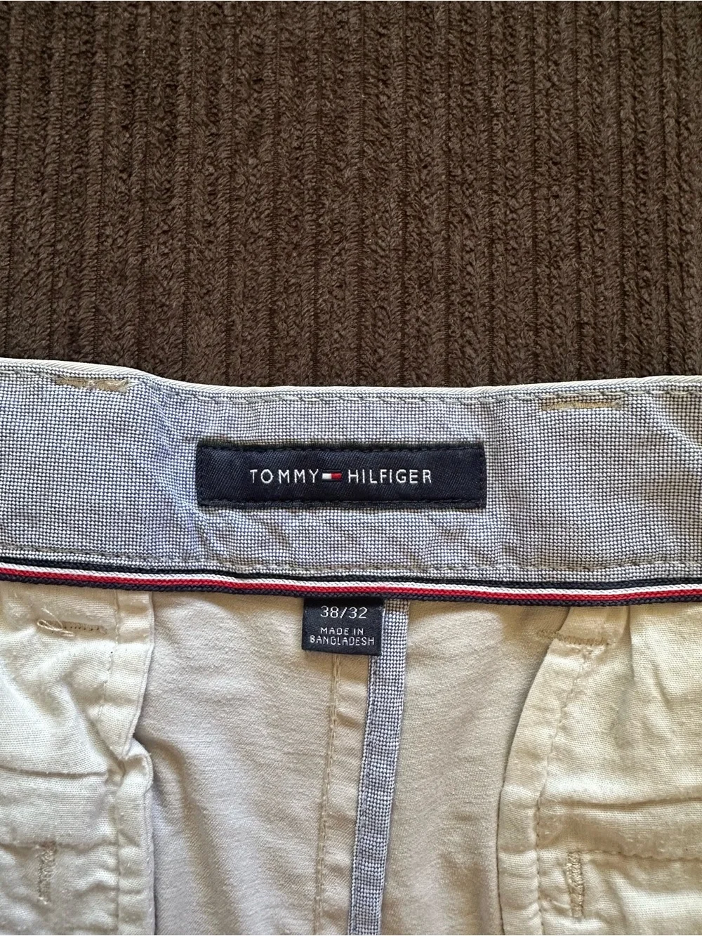 Tommy Hilfiger Men's Khaki Chinos in Light Beige